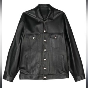 Zara faux leather jacket